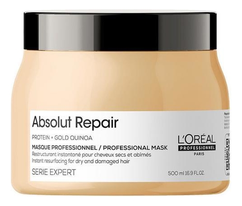 

Маска для волос с гелевой текстурой Serie Expert Absolut Repair Protein + Gold Quinoa Masque: Маска 500мл, Маска для волос с гелевой текстурой Serie Expert Absolut Repair Protein + Gold Quinoa Masque