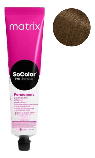 Перманентная краска для волос SoColor Pre-Bonded Permanent 90мл: 6AM