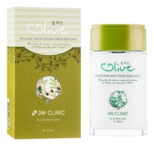 3W CLINIC Освежающая эмульсия для лица с экстрактом оливы Olive For Man Fresh Emulsion 150мл