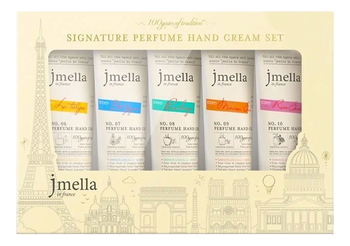 

Набор кремов для рук Signature Perfume Hand Cream 5*50мл (Do Tyque No7 + La Tulipe No6 + Maison Soir No9 + Pure Hug No8 + Rose Suede No10)