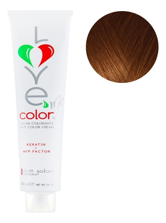 Крем-краска для волос Love Me Color Cream 100мл: 8.34 Интенсивный светло-золотой блондин