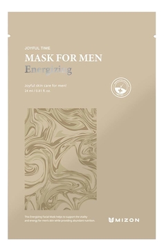 Тонизирующая тканевая маска для лица Joyful Time Mask For Men Energizing 24мл