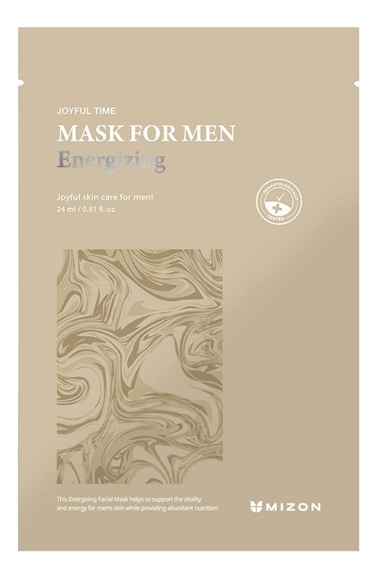 Тонизирующая тканевая маска для лица Joyful Time Mask For Men Energizing 30мл