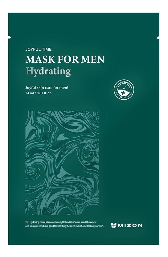 Увлажняющая тканевая маска для лица Joyful Time Mask For Men Hydrating 24г