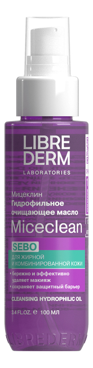 Гидрофильное очищающее масло для жирной и комбинированной кожи Miceclean Sebo 100мл