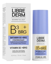 Librederm Отбеливающая сыворотка-концентрат от пигментных пятен Vitamin B3 + BRG Dark Spot Whitening Concentrated Serum 15мл
