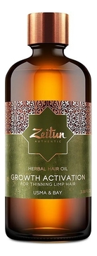 Укрепляющее масло усьмы для роста волос Authentic Herbal Hair Oil 100мл