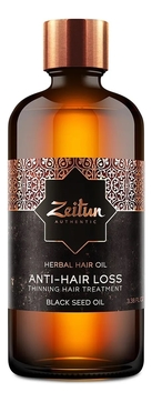 Масло черного тмина против выпадения волос Authentic Herbal Hair Oil 100мл