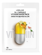 Lebelage Тканевая маска для лица с витаминами Dr. Capsule Vitamin Mask Pack 25мл