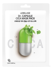 Lebelage Тканевая маска для лица с экстрактом центеллы азиатской Dr. Capsule Cica Mask Pack 25мл