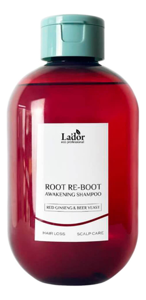 

Шампунь для волос с женьшенем и пивными дрожжами Root Re-Boot Awakening Shampoo 300мл: Шампунь 300мл, Шампунь с экстрактом красного женьшеня и пивными дрожжами Root Re-Boot Awakening Shampoo