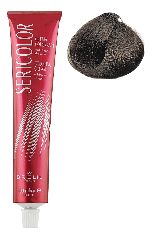 Крем-краска для волос Sericolor 100мл: 4.01 Пепельный натуральный каштан