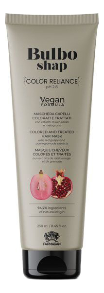 Маска для окрашенных и поврежденных волос Bulbo Shap Color Reliance Mask: Маска 250мл