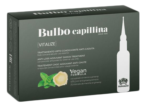 Энергетические ампулы против выпадения волос Bulbo Capillina Vitalize 10*7,5мл