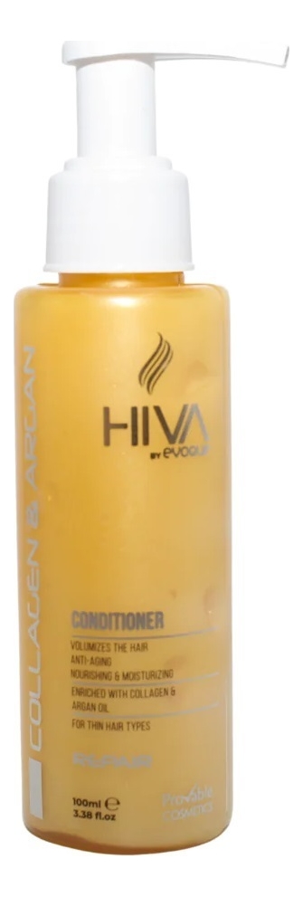 Кондиционер для волос Hiva Collagen Argan Conditioner: Кондиционер 100мл кондиционер для волос evoque hiva collagen argan 100 мл