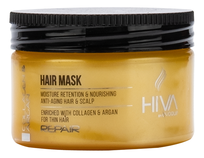 маска для волос hiva biotin tea tree hair mask 250мл Маска для волос Hiva Collagen Argan Hair Mask: Маска 250мл