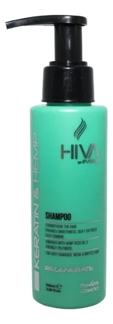 Шампунь для волос Hiva Keratin & Hemp Shampoo: Шампунь 100мл