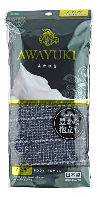 Мочалка для тела жесткая Awayuki Nylon Towel Hard мочалка для тела watts жесткая голубая 1 шт