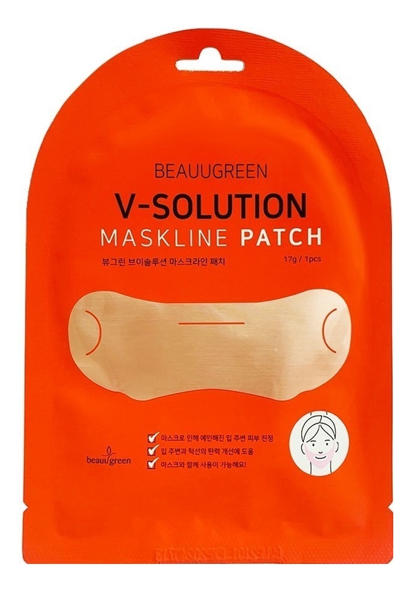 Маска-патч для коррекции овала лица V-Solution Maskline Patch 17г karatica i m v tox patch маска для поддержания овала лица 5шт