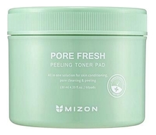 Mizon Очищающие пэды для лица Pore Fresh Peeling Toner Pad 60шт
