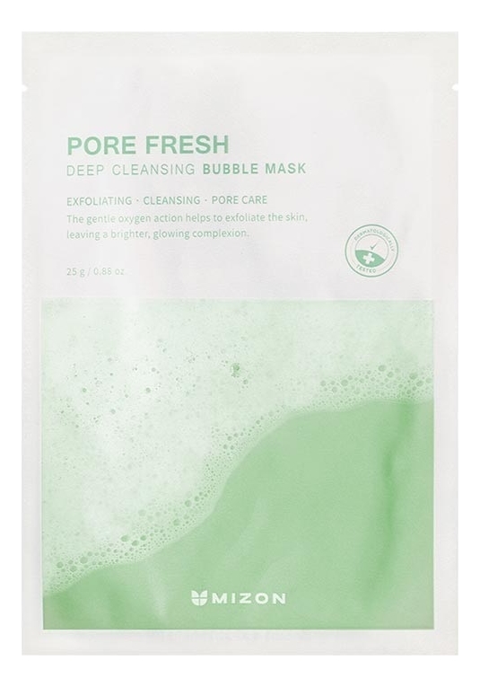 mizon pore fresh deep cleansing bubble mask Пузырьковая маска для лица Pore Fresh Deep Cleansing Bubble Mask 25г