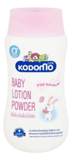 LION Детская лосьон-присыпка с ароматом розовой камелии Kodomo Pink Hanabaki Baby Lotion Powder 0+180мл