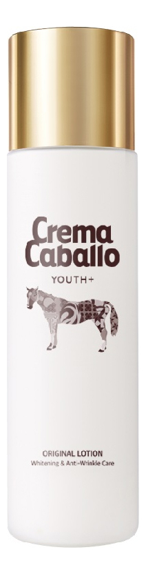 Антивозрастной лосьон для лица с лошадиным жиром Crema Caballo Youth+ Original Lotion 150мл антивозрастной крем для лица с лошадиным жиром crema caballo youth premium horse cream 70мл