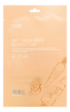 TENZERO Тканевая маска с экстрактом моркови Day 1 Mask Pack Carrot Day 25мл