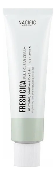 Крем для чувствительной и проблемной кожи лица с экстрактом мадекассосида и центеллы азиатской Fresh Cica Plus Clear Cream 50г