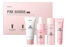 NACIFIC Набор для лица Pink AHA BHA Kit (пенка 30мл + сыворотка 10мл + тонер 30мл + крем 20мл)
