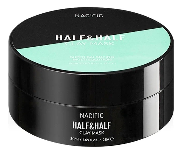 Двойная глиняная маска для лица Half & Half Clay Mask 2*50мл