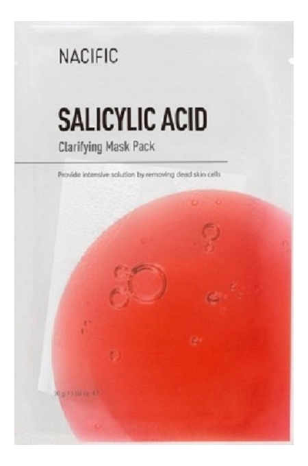 Тканевая маска для лица Salicylic Acid Clarifying Mask Pack 30г: Маска 1шт цена и фото