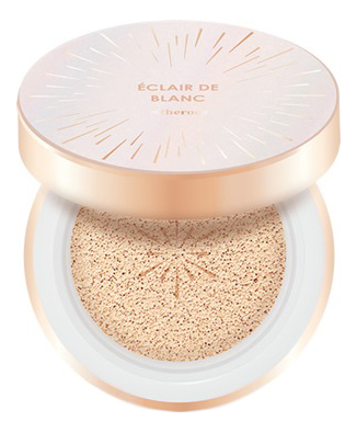 Увлажняющий кушон с эффектом сияния Estheroce Eclair De Blanc Cushion SPF50+ PA+++ 2*14г: 21 Light Blanc