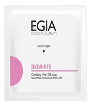 EGIA Альгинатная осветляющая маска для лица Biowhite Clarifying Peel-Off Mask 30г
