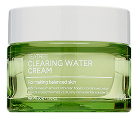 Балансирующий крем для лица с экстрактом чайного дерева Teatree Clearing Water Cream 50г