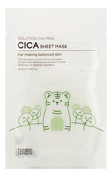 Тканевая маска с экстрактом центеллы азиатской Solution Calming Cica Sheet Mask 25мл