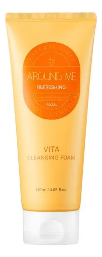 Освежающая пенка для умывания Around Me Refreshing Vita Cleansing Foam 120мл