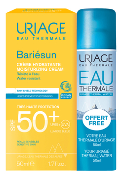 Набор для лица и тела 2*50мл (термальная вода Eau Thermale Water + солнцезащитный крем Bariesun Creme Hydratante SPF50)