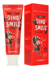 Consly Гелевая зубная паста c ксилитом и вкусом колы от 3 лет Dino's Smile Kids Gel Toothpaste Cola 60г