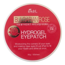Ekel Гидрогелевые патчи для кожи вокруг глаз с экстрактом болгарской розой Hydrogel Eye Patch Bulgarian Rose 60шт