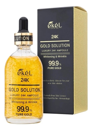 Ekel Антивозрастная сыворотка для лица с золотом Gold Solution Luxury 24K Ampoule 100мл