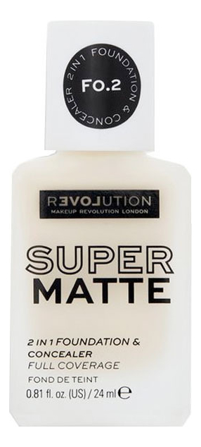 Relove by Revolution тональная основа-консилер для лица super matte 2 ...