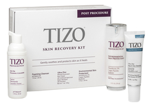 TIZO Набор для восстановления кожи после эстетических процедур Post Procedure Skin Recovery Kit (пенка 29мл + солнцезащитный крем д/лица и тела 30мл + защитный крем 29мл)