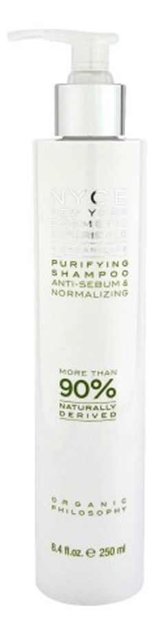 Деликатный шампунь для жирной кожи головы Biorganicare Purifying Shampoo Anti-Sebum + Normalizing: Шампунь 250мл