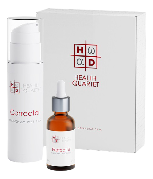 Набор Идеальная пара Универсальная забота о коже (защитная сыворотка д/лица с а-липоевой кислотой Protector 30мл + лосьон д/рук и тела Corrector 150мл)