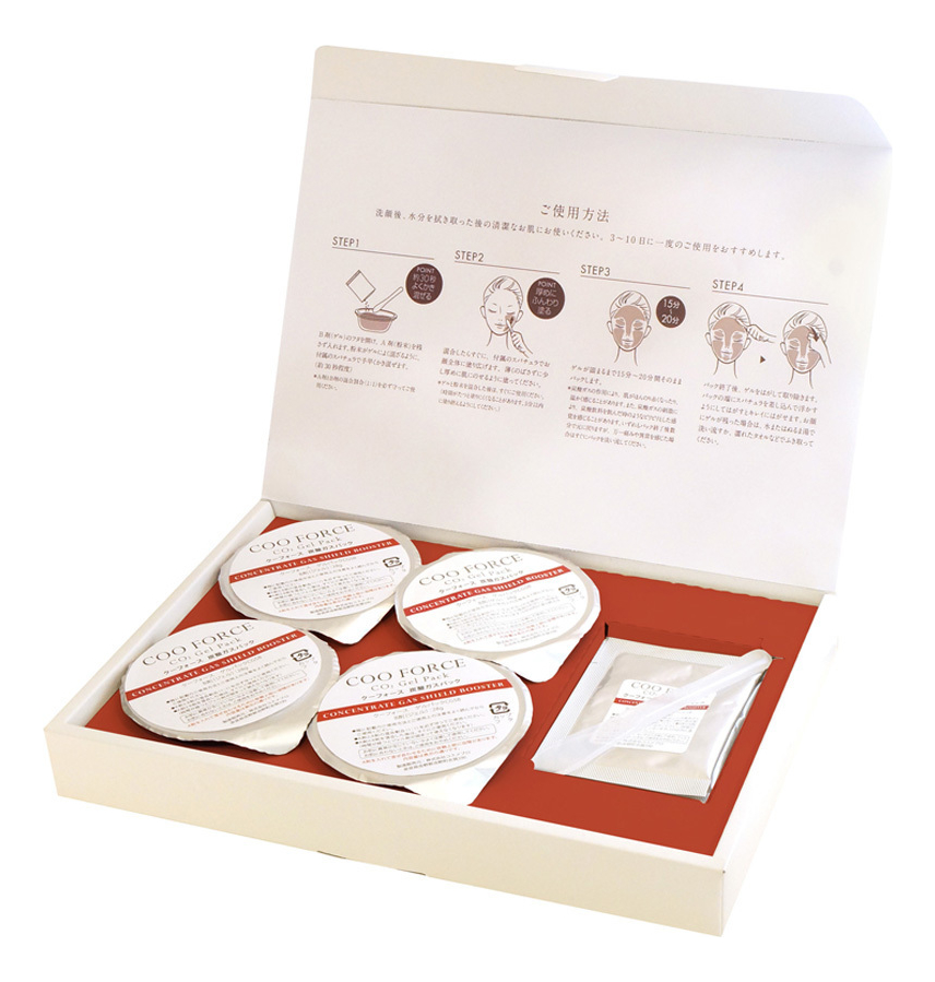 Гелевая карбоксимаска для лица Coo Force CO2 Gel Pack (гель 4*28г + порошок 4*2,8г)