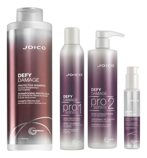 Набор для волос Сияние и защита Defy Damage (спрей Color Optimizer Spray 358мл + маска Color Treatment 500мл + шампунь Protective Shampoo 1000мл + крем Protective Shield 100мл) 35525
