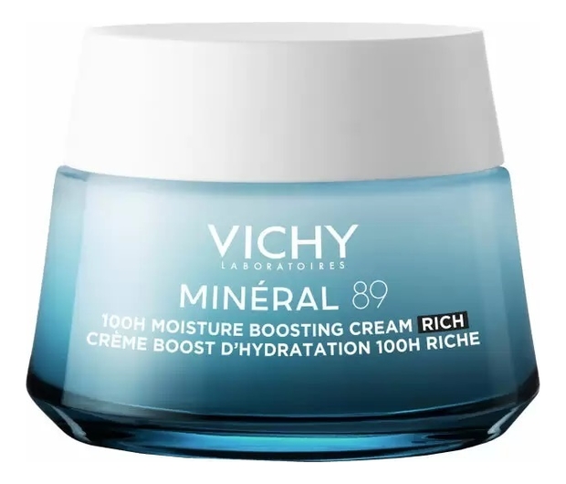Интенсивно увлажняющий крем для сухой кожи лица Mineral 89 Creme Boost D`hydratation 100H Riche 50мл