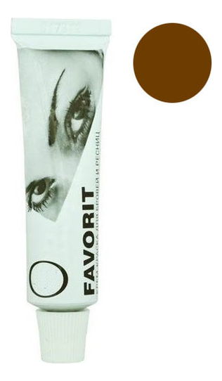 Крем-краска для бровей и ресниц Favorit 15мл: 4 Светло-коричневая