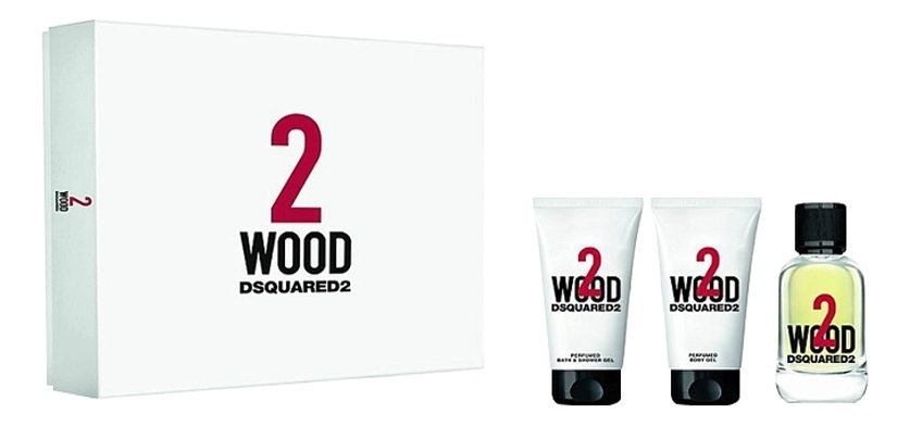2 Wood: набор (т/вода 50мл + гель д/душа 50мл + гель д/тела 50мл)